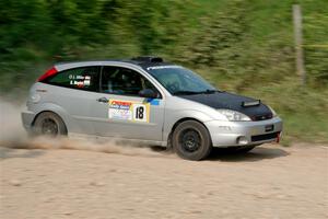 Srikanth Nayini / Otis Lee Miller Ford Focus SVT on SS3, Woodtick Hollow.