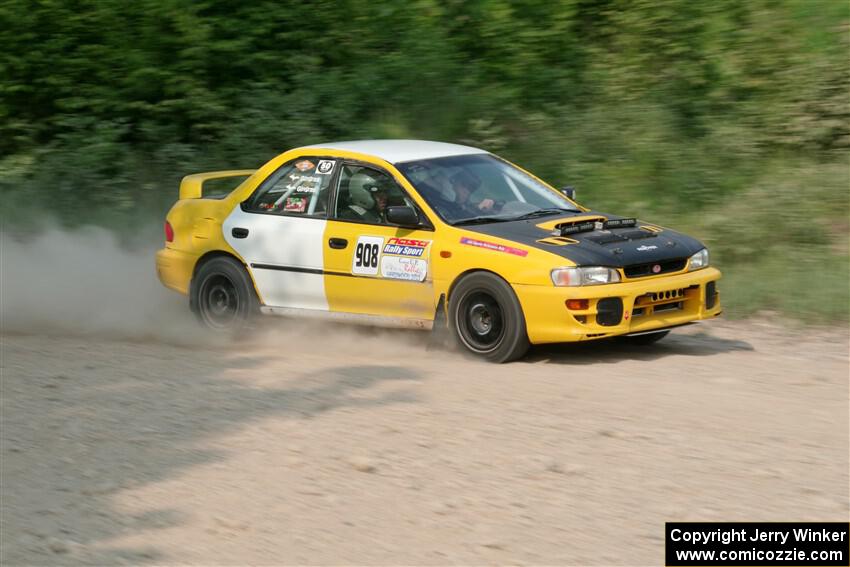 Katie Gingras / Steve Gingras Subaru Impreza on SS3, Woodtick Hollow.