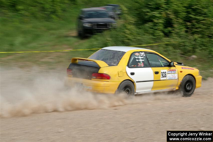 Katie Gingras / Steve Gingras Subaru Impreza on SS3, Woodtick Hollow.