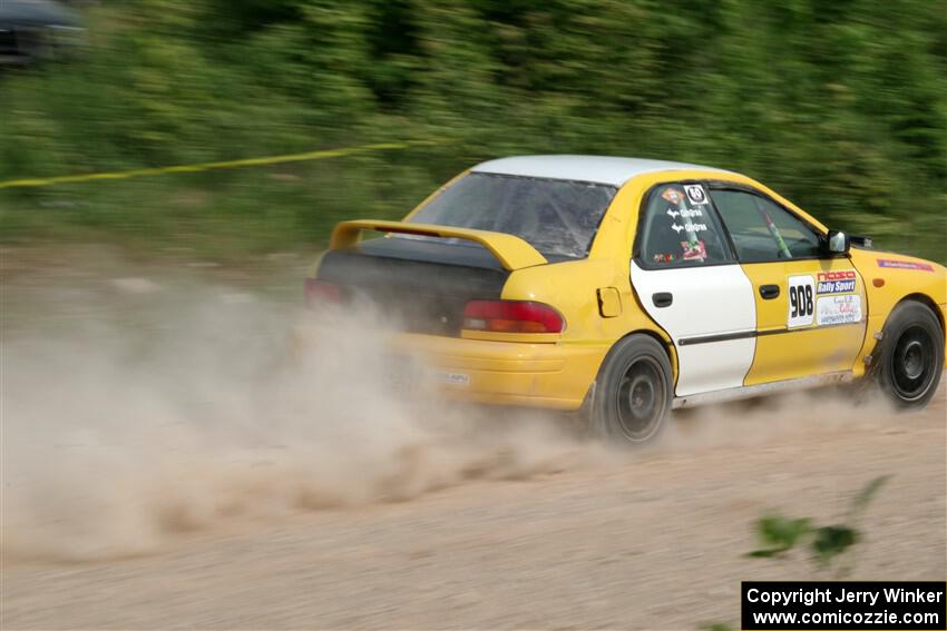 Katie Gingras / Steve Gingras Subaru Impreza on SS3, Woodtick Hollow.