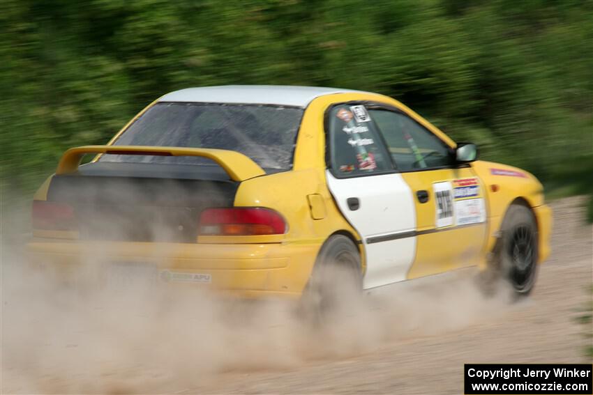 Katie Gingras / Steve Gingras Subaru Impreza on SS3, Woodtick Hollow.