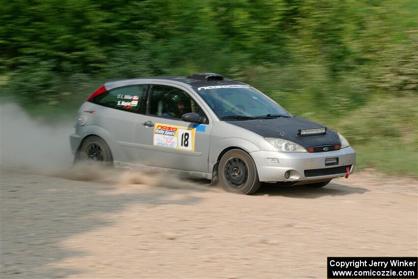 Srikanth Nayini / Otis Lee Miller Ford Focus SVT on SS3, Woodtick Hollow.