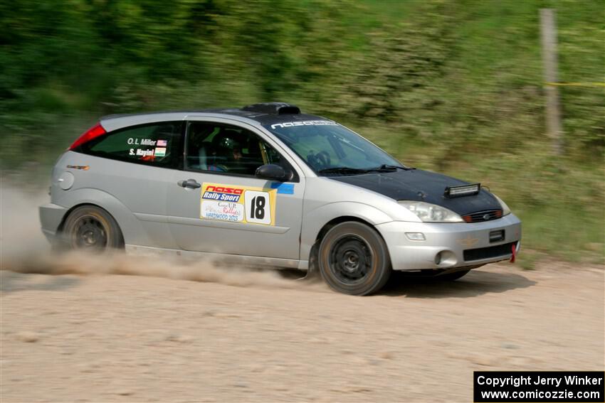 Srikanth Nayini / Otis Lee Miller Ford Focus SVT on SS3, Woodtick Hollow.