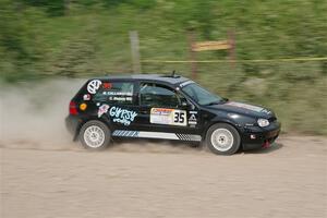 Chase Blakely / Mike Callaway VW GTI on SS3, Woodtick Hollow.