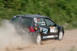 Chase Blakely / Mike Callaway VW GTI on SS3, Woodtick Hollow.