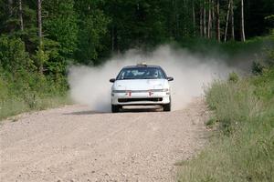 The '0' car, a Mitshibishi Eclipse GSX, on SS4, Hollow Woodtick.