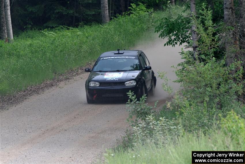 Chase Blakely / Mike Callaway VW GTI on SS4, Hollow Woodtick.