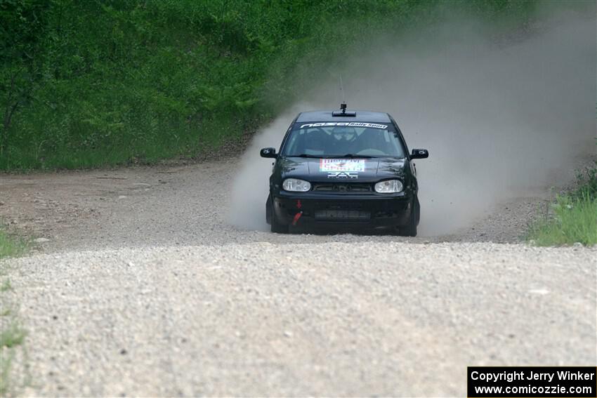 Chase Blakely / Mike Callaway VW GTI on SS4, Hollow Woodtick.