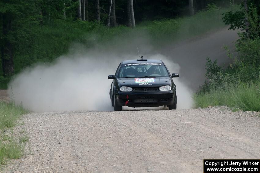 Chase Blakely / Mike Callaway VW GTI on SS4, Hollow Woodtick.