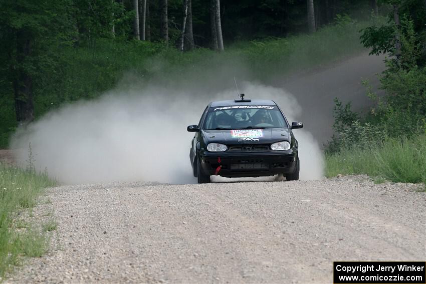 Chase Blakely / Mike Callaway VW GTI on SS4, Hollow Woodtick.