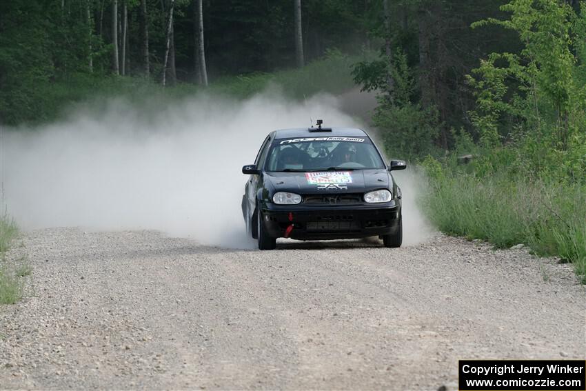 Chase Blakely / Mike Callaway VW GTI on SS4, Hollow Woodtick.