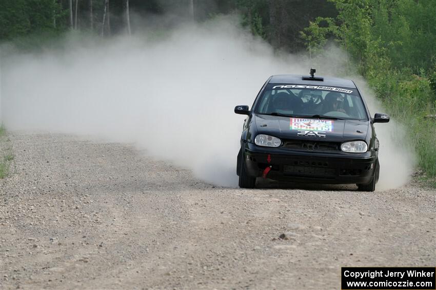 Chase Blakely / Mike Callaway VW GTI on SS4, Hollow Woodtick.