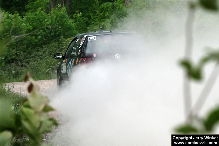 Chase Blakely / Mike Callaway VW GTI on SS4, Hollow Woodtick.