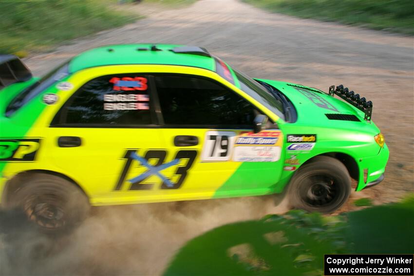 Mike Engle / Morgan Engle Subaru WRX STi on SS5, Chainsaw Junction.