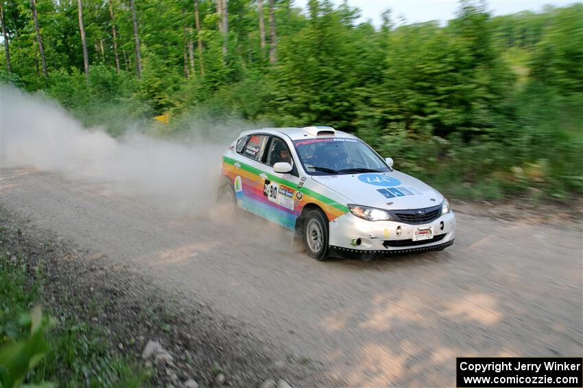 Sam Jacques / Trevor LaCombe Subaru Impreza on SS5, Chainsaw Junction.