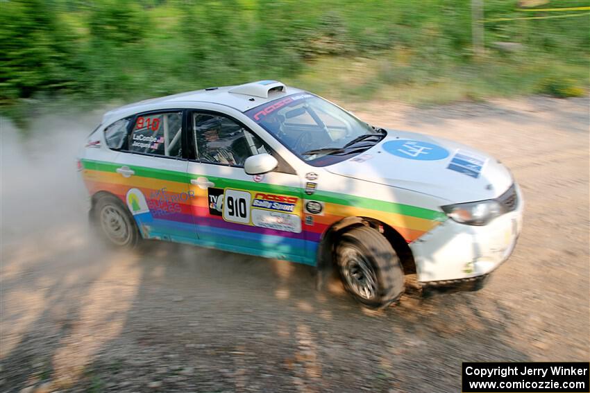 Sam Jacques / Trevor LaCombe Subaru Impreza on SS5, Chainsaw Junction.