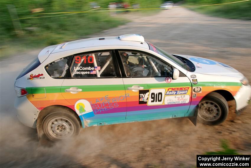 Sam Jacques / Trevor LaCombe Subaru Impreza on SS5, Chainsaw Junction.