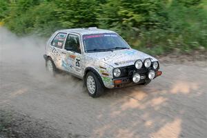 Mark Rokus / Mike Van Alphen VW GTI on SS5, Chainsaw Junction.