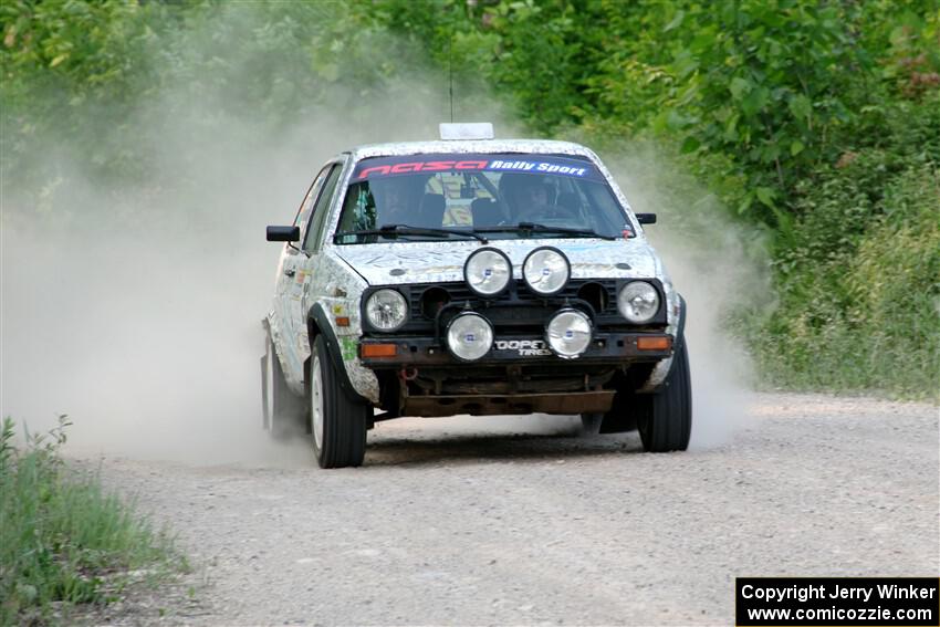 Mark Rokus / Mike Van Alphen VW GTI on SS5, Chainsaw Junction.