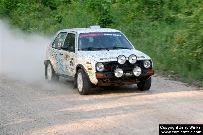 Mark Rokus / Mike Van Alphen VW GTI on SS5, Chainsaw Junction.