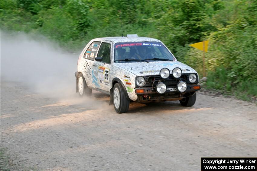 Mark Rokus / Mike Van Alphen VW GTI on SS5, Chainsaw Junction.