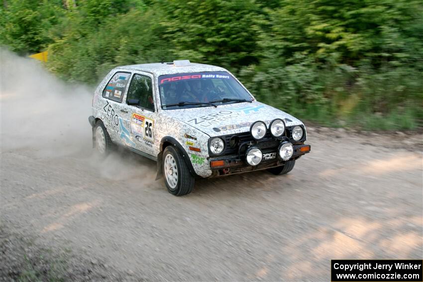 Mark Rokus / Mike Van Alphen VW GTI on SS5, Chainsaw Junction.