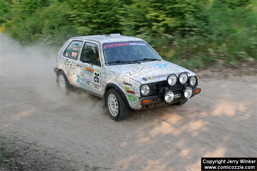 Mark Rokus / Mike Van Alphen VW GTI on SS5, Chainsaw Junction.