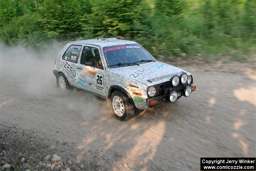 Mark Rokus / Mike Van Alphen VW GTI on SS5, Chainsaw Junction.