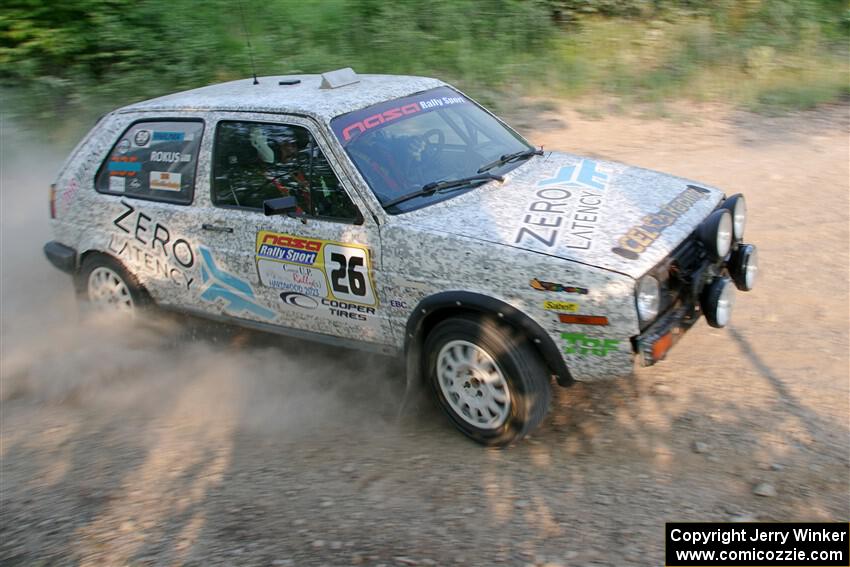 Mark Rokus / Mike Van Alphen VW GTI on SS5, Chainsaw Junction.