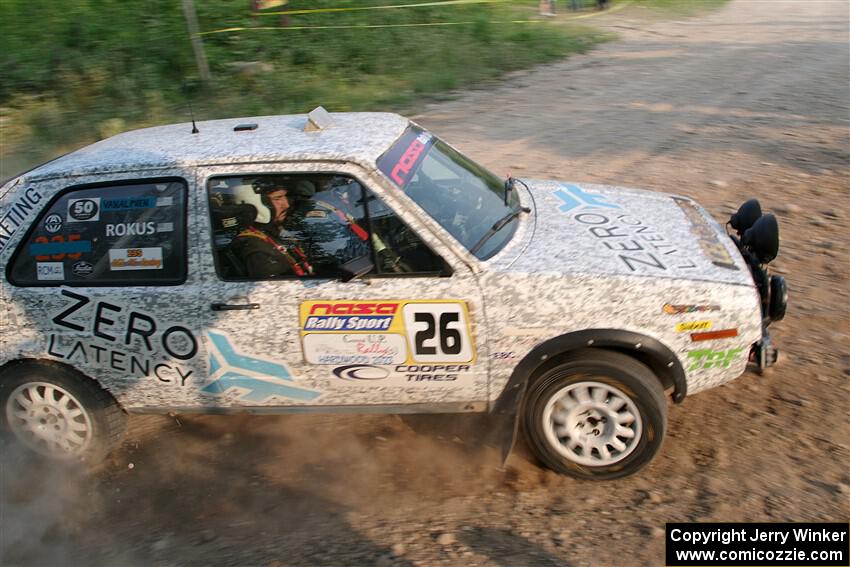 Mark Rokus / Mike Van Alphen VW GTI on SS5, Chainsaw Junction.