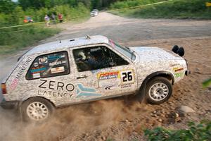 Mark Rokus / Mike Van Alphen VW GTI on SS5, Chainsaw Junction.