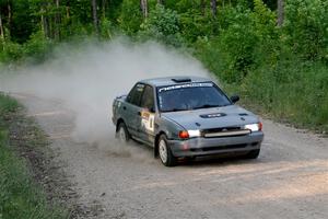 Dexter Clark / Jon McCallie Nissan Sentra SE-R on SS5, Chainsaw Junction.