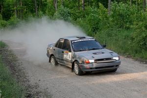 Dexter Clark / Jon McCallie Nissan Sentra SE-R on SS5, Chainsaw Junction.