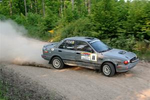 Dexter Clark / Jon McCallie Nissan Sentra SE-R on SS5, Chainsaw Junction.