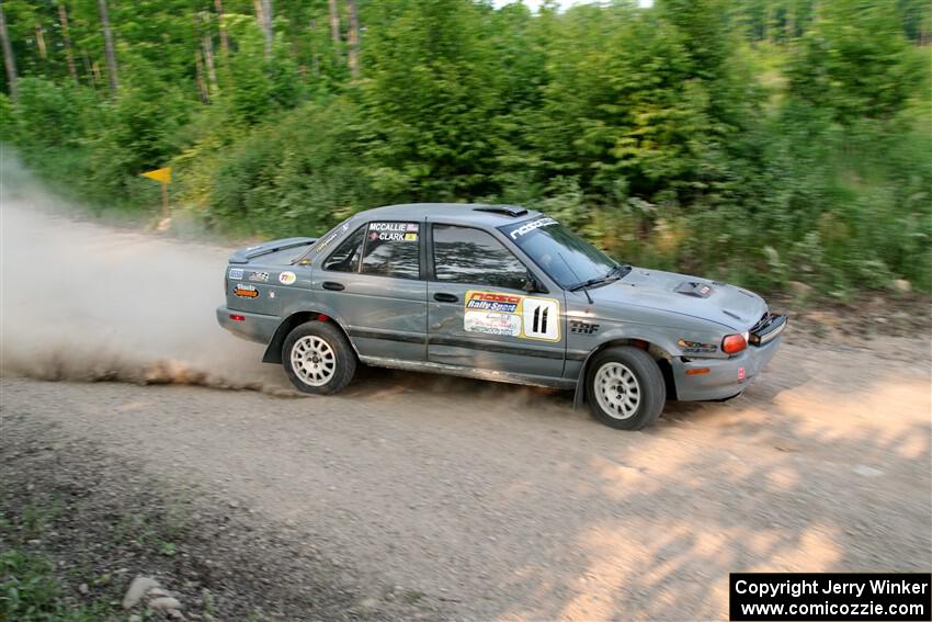 Dexter Clark / Jon McCallie Nissan Sentra SE-R on SS5, Chainsaw Junction.