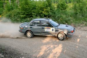 Dexter Clark / Jon McCallie Nissan Sentra SE-R on SS5, Chainsaw Junction.