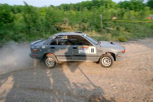 Dexter Clark / Jon McCallie Nissan Sentra SE-R on SS5, Chainsaw Junction.