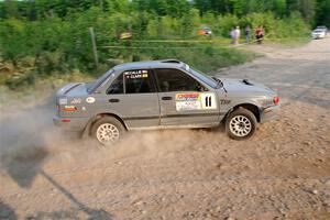 Dexter Clark / Jon McCallie Nissan Sentra SE-R on SS5, Chainsaw Junction.