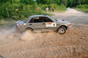 Dexter Clark / Jon McCallie Nissan Sentra SE-R on SS5, Chainsaw Junction.