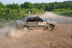 Dexter Clark / Jon McCallie Nissan Sentra SE-R on SS5, Chainsaw Junction.