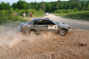 Dexter Clark / Jon McCallie Nissan Sentra SE-R on SS5, Chainsaw Junction.