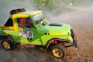 Mike Purzycki / Matt Wernette Jeep Scrambler on SS5, Chainsaw Junction.