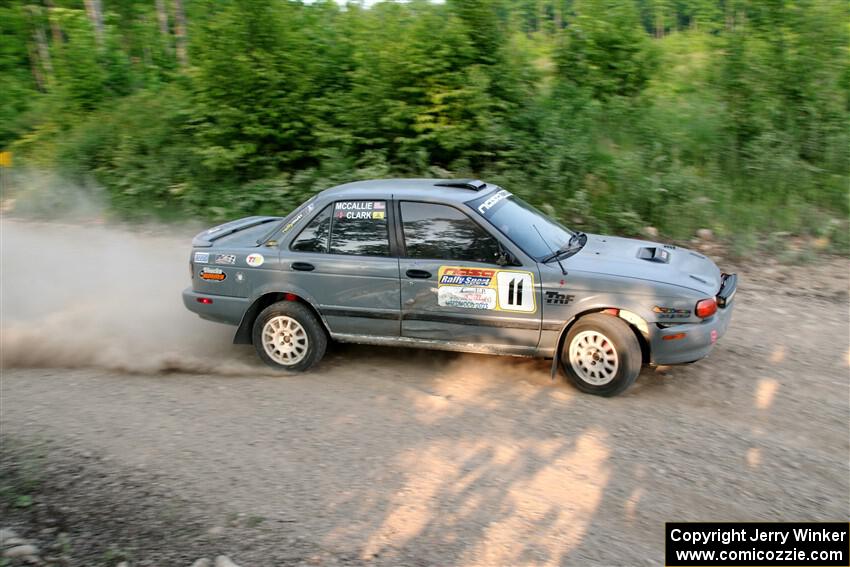 Dexter Clark / Jon McCallie Nissan Sentra SE-R on SS5, Chainsaw Junction.