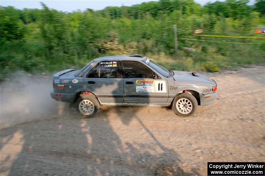 Dexter Clark / Jon McCallie Nissan Sentra SE-R on SS5, Chainsaw Junction.