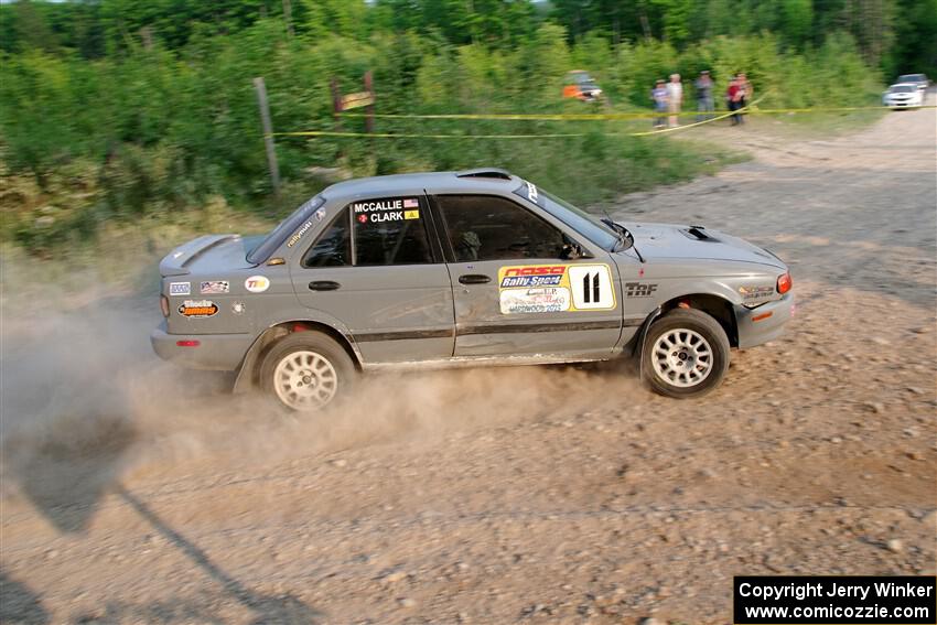 Dexter Clark / Jon McCallie Nissan Sentra SE-R on SS5, Chainsaw Junction.