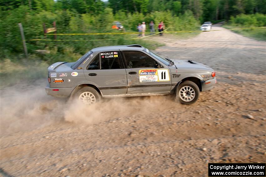 Dexter Clark / Jon McCallie Nissan Sentra SE-R on SS5, Chainsaw Junction.