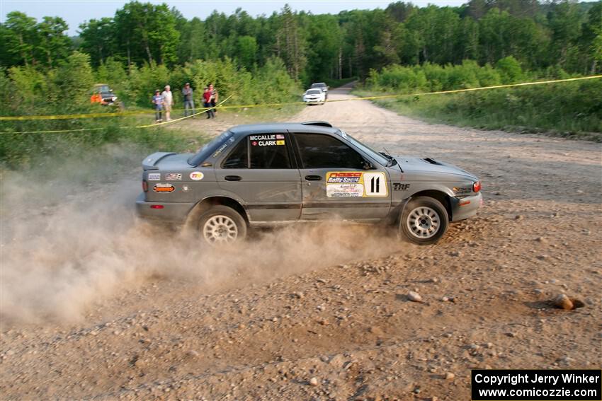 Dexter Clark / Jon McCallie Nissan Sentra SE-R on SS5, Chainsaw Junction.