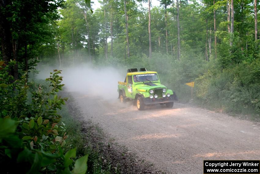 Mike Purzycki / Matt Wernette Jeep Scrambler on SS5, Chainsaw Junction.