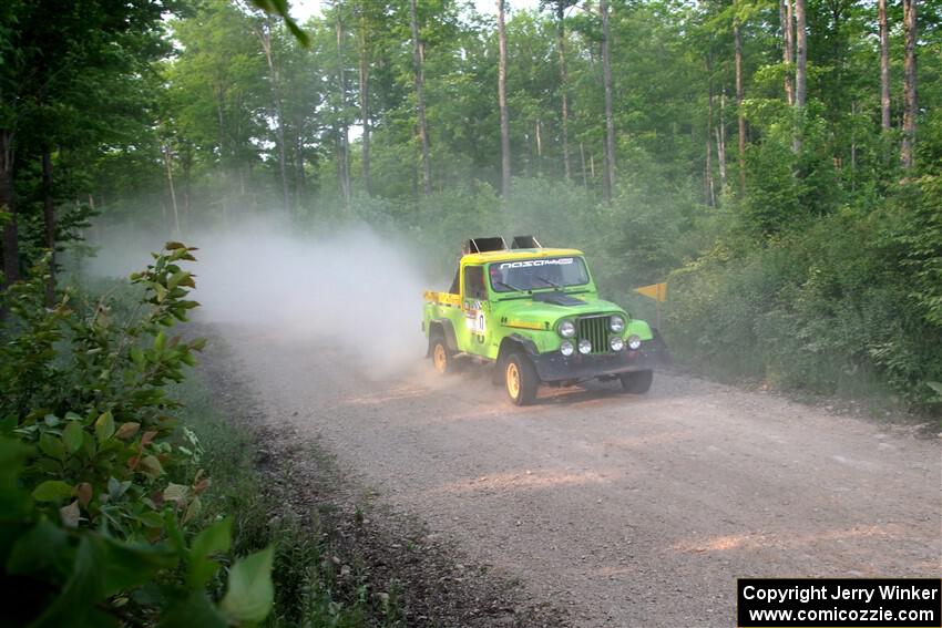 Mike Purzycki / Matt Wernette Jeep Scrambler on SS5, Chainsaw Junction.