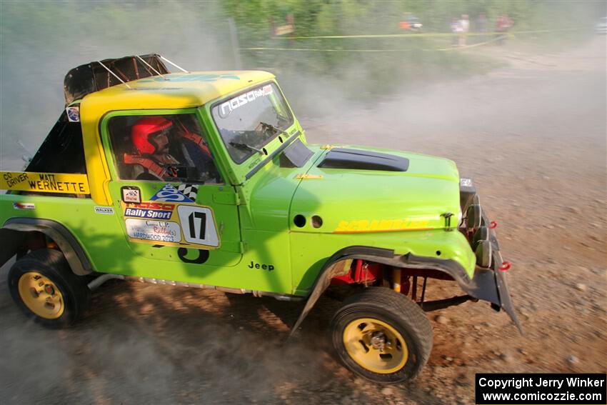 Mike Purzycki / Matt Wernette Jeep Scrambler on SS5, Chainsaw Junction.